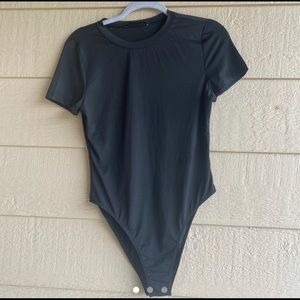Black Form Fitted Bodysuit
